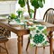 Watercolor Shamrock St. Patrick's Day Table Runner, Seasonal Spring Holiday Kitchen Dining Table Decoration for Indoor Outdoor Home Party Decor 13 x 72 Inch